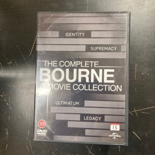 Complete Bourne - 4 Movie Collection 4DVD (VG+/VG+) -toiminta-